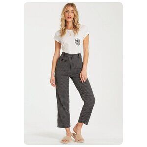 Billabong Black and White Striped Pants